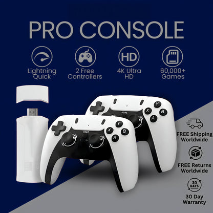 RETROPRO™ CONSOLE 60,000+ LICENSED GAMES (2 Free Controllers Included)